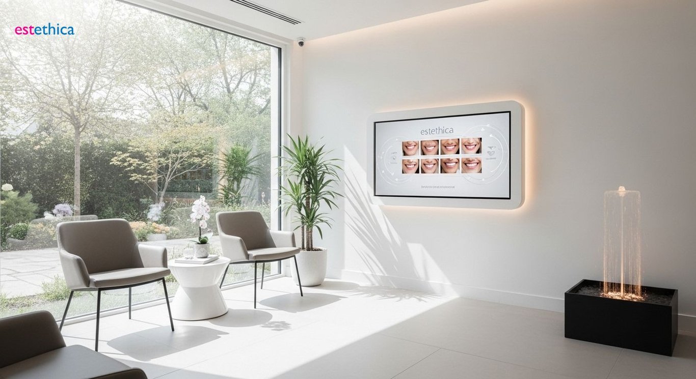 Dental implants illustration for oral rehabilitation