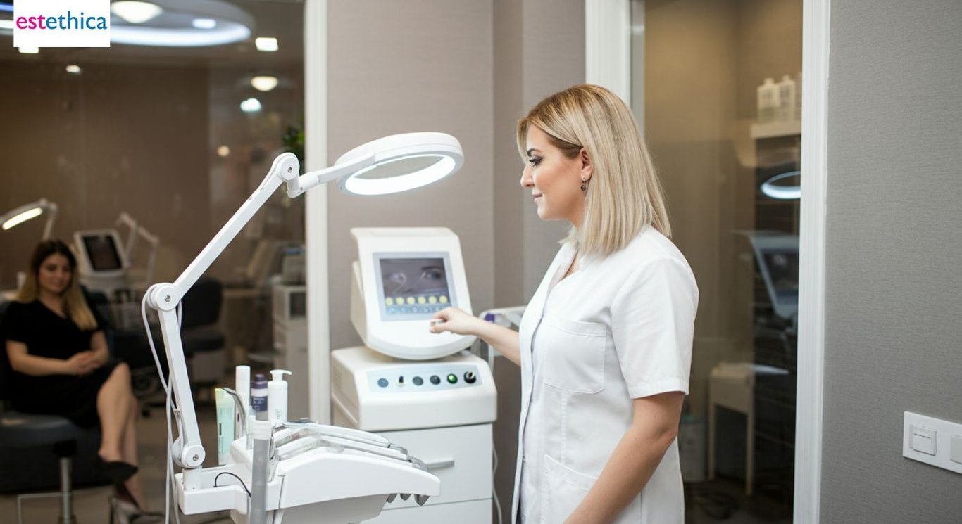 Eyebrow transplantation procedure illustration