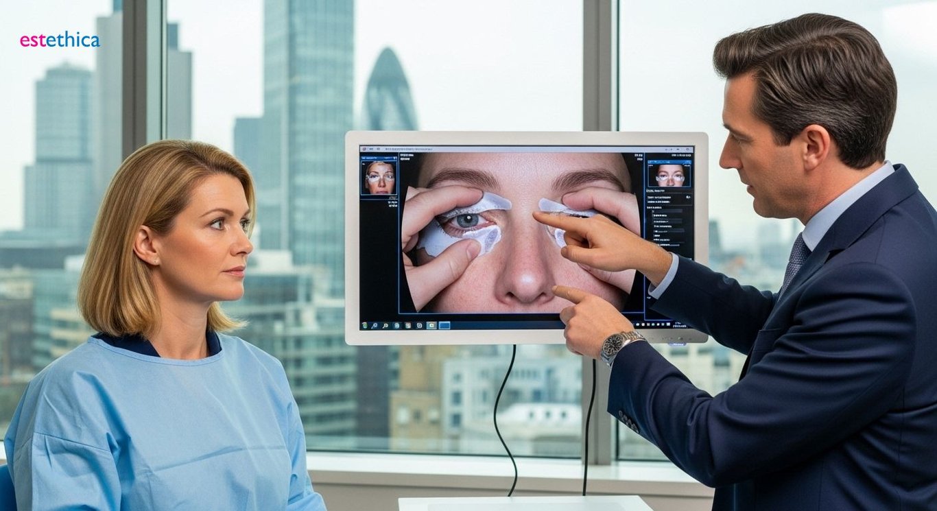 Eyelid lift before and after