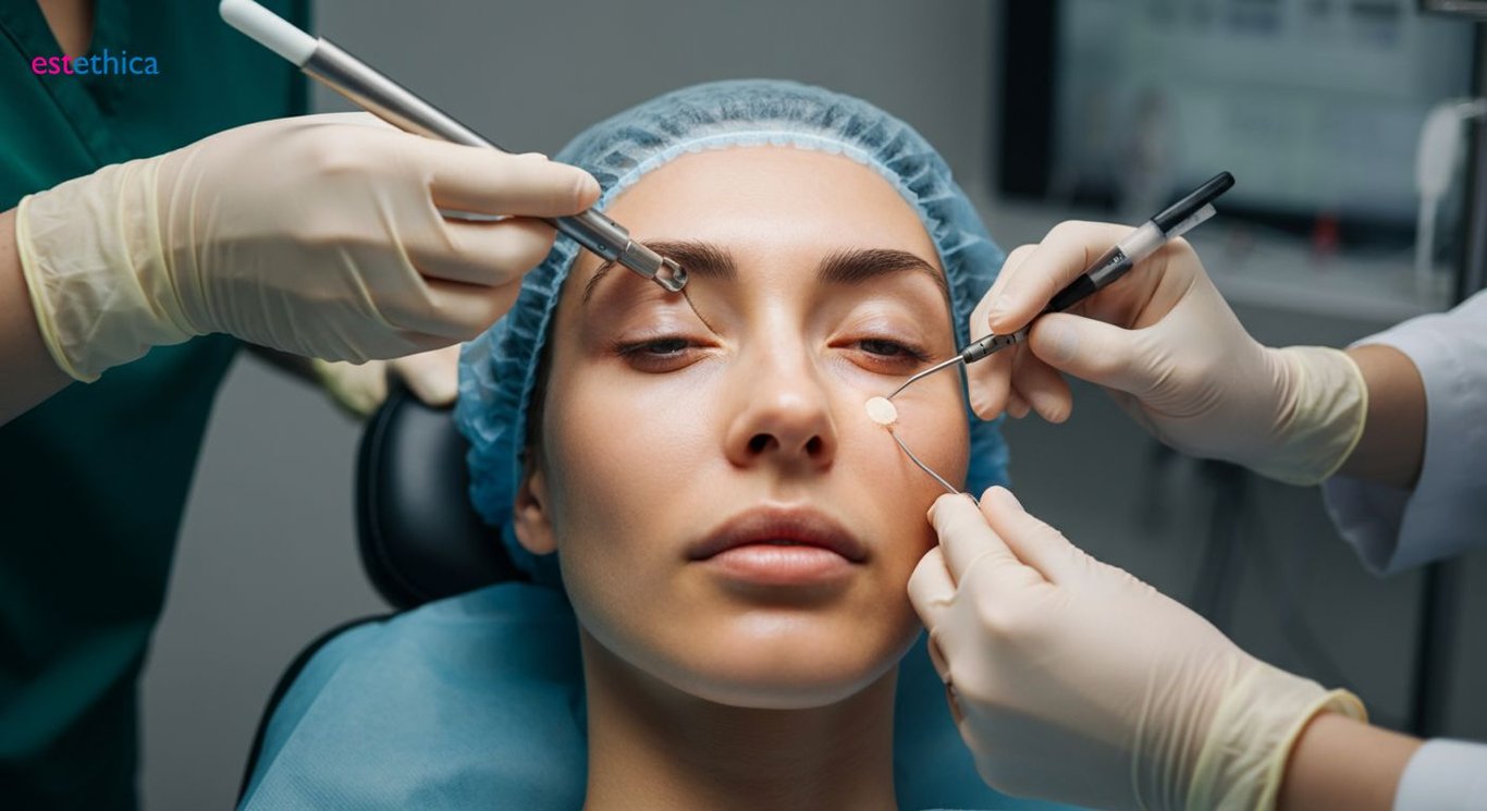 Upper eyelid lift procedure for drooping correction and vision enhancement