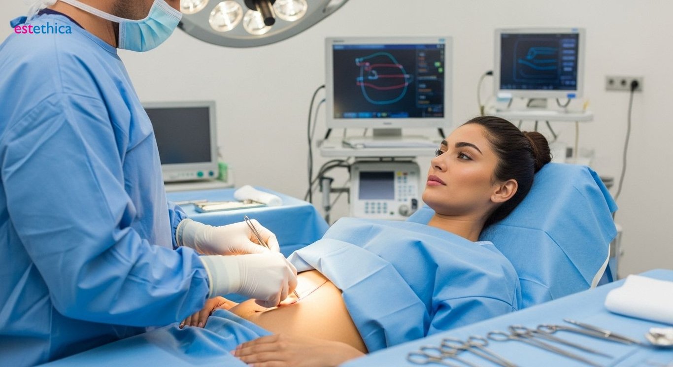 Uyluk ve Kol Germe ile Sıkılaşmış Görünüm