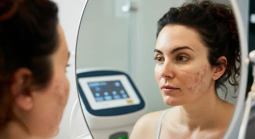 Fraxel laser treatment for acne scars