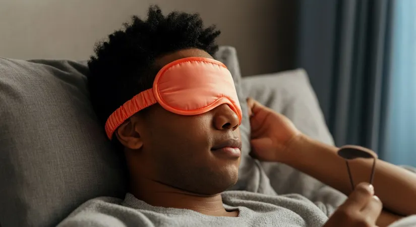 Comfortable travel eye mask