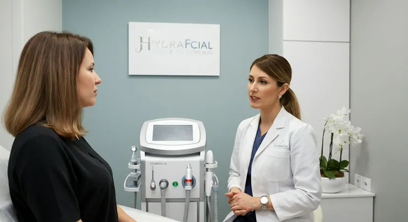 Hydrafacial treatment process